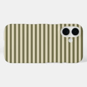 Lichtgrijs & Wit Moppig Horizonaal Gestreept Case-Mate iPhone Case (Achterkant (horizontaal))