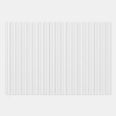 Lichtgrijs & Witte Strepen Inpakpapier Vel (Voorkant 3)