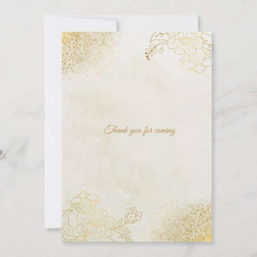 Lichtgrijsachtig geel en Sinaasappel minimalistisc Kaart (Achterkant)