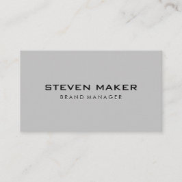 Lichtgrijze achtergrond visitekaartje
