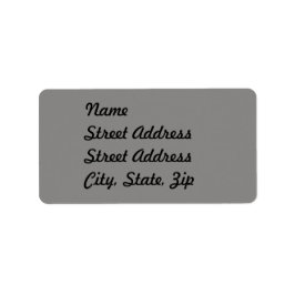 Lichtgrijze Adres Sticker