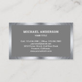 Lichtgrijze betonmixer Cement Truck Visitekaartje (Achterkant)