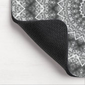 Lichtgrijze caleidoscoop / Mandala Muismat (Hoek)