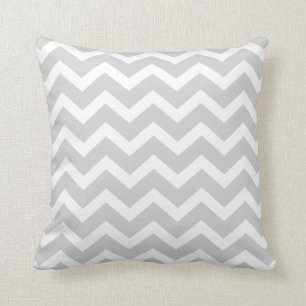 Lichtgrijze Chevron Stripe Pillow Kussen