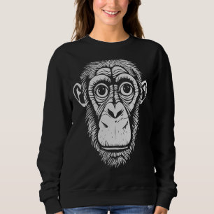 Lichtgrijze chimpansee Ape not Monkey Cute Chim Trui