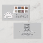 Lichtgrijze dakbedekking & constructies Kaart Visitekaartje (Voorkant / Achterkant)