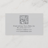 Lichtgrijze dakbedekking & constructies Kaart Visitekaartje (Achterkant)