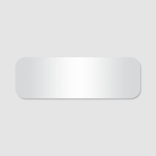 Lichtgrijze en witte gradiënt naamplaatje (Voorkant)