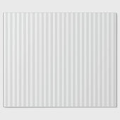 Lichtgrijze en witte snoepjes strepen cadeaupapier (Vlak)