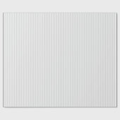 Lichtgrijze en witte strepen cadeaupapier (Vlak)