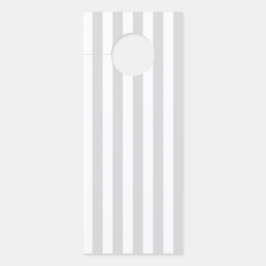 Lichtgrijze en witte strepen deurhanger