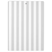 Lichtgrijze en witte strepen klembord (Achterkant)