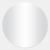 Lichtgrijze en witte verloopkleurige achtergrond ronde sticker (Voorkant)