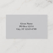 Lichtgrijze en zwarte Stippen Visitekaartje (Achterkant)