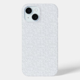 Lichtgrijze geometrische bloem | Moderne zomerpatr iPhone 15 Case