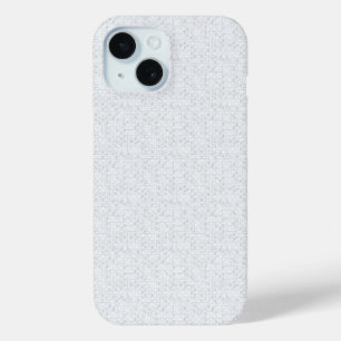 Lichtgrijze geometrische bloem Moderne zomerpatr iPhone 15 Case