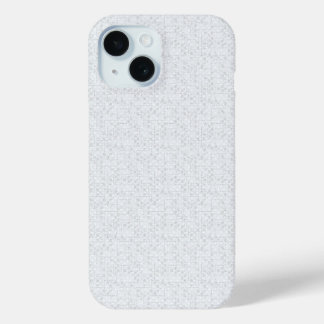Lichtgrijze geometrische bloem | Moderne zomerpatr iPhone 15 Case