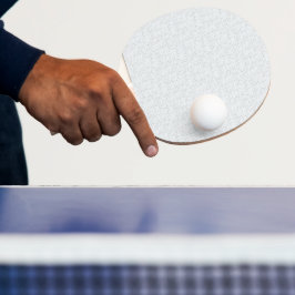 Lichtgrijze geometrische bloem | Moderne zomerpatr Tafeltennisbatje