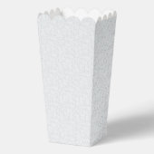 Lichtgrijze geometrische bloempatroon bedankdoosjes (Achterkant)