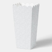Lichtgrijze geometrische bloempatroon bedankdoosjes (Voorkant)