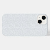 Lichtgrijze geometrische bloempatroon Case-Mate iPhone case (Achterkant (horizontaal))