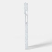 Lichtgrijze geometrische bloempatroon Case-Mate iPhone case (Achterkant / Links)