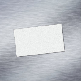 Lichtgrijze geometrische bloempatroon magnetisch visitekaartje