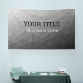 Lichtgrijze geometrische mesh Driehoek aangepaste Spandoek (Beurs)
