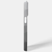 Lichtgrijze geometrische mesh-patroon met verloop Case-Mate iPhone case (Achterkant / Rechts)