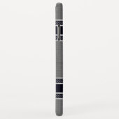 Lichtgrijze geometrische metalen achtergrond Case-Mate iPhone case (Achterkant/rechts)