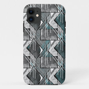 Lichtgrijze geometrische print. Case-Mate iPhone case