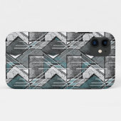 Lichtgrijze geometrische print. Case-Mate iPhone case (Achterkant (horizontaal))