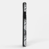 Lichtgrijze geometrische print. Case-Mate iPhone case (Achterkant/rechts)