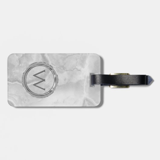 Lichtgrijze granietsteen bagagelabel (Achterkant horizontaal)