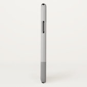 Lichtgrijze & Grijze Moderne Initialen Monogram Case-Mate iPhone Case (Achterkant / rechts)