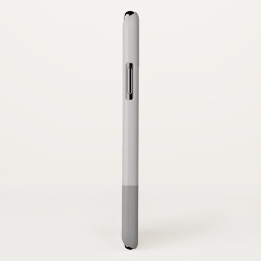 Lichtgrijze & Grijze Moderne Initialen Monogram Case-Mate iPhone Case (Achterkant / rechts)