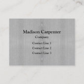 Lichtgrijze houtnerf Timmerman Monogram Visitekaartje (Achterkant)