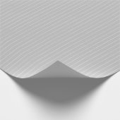 Lichtgrijze instripes cadeaupapier (Hoek)