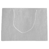 Lichtgrijze kunstledertextuur groot cadeauzakje (Voorkant)