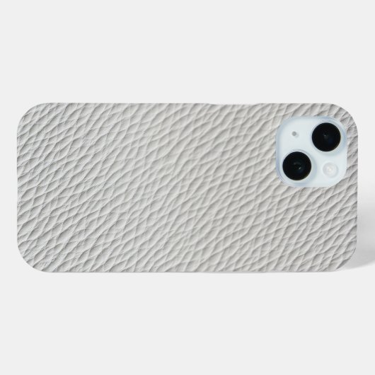 Lichtgrijze lederen getextureerde telefoonhoes Case-Mate iPhone case (Achterkant (horizontaal))