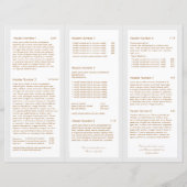 Lichtgrijze schoonheid Hair Salon Spa TriFold Broc (Achterkant)