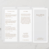 Lichtgrijze schoonheid Hair Salon Spa TriFold Broc (Voorkant / Achterkant)