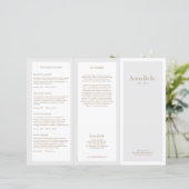 Lichtgrijze schoonheid Hair Salon Spa TriFold Broc (Staand voorkant)