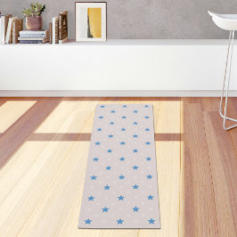 Lichtgrijze sterrenpatroon yogamat