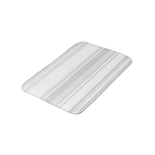 Lichtgrijze strepen badmat (Gekanteld)