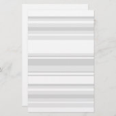Lichtgrijze strepen briefpapier (Voorkant / Achterkant)
