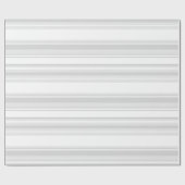Lichtgrijze strepen cadeaupapier (Vlak)