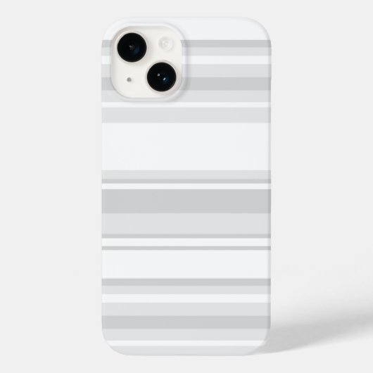 Lichtgrijze strepen Case-Mate iPhone case (Achterkant)