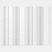Lichtgrijze strepen fleece deken (Voorkant (Horizontaal))