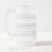 Lichtgrijze strepen matglas bierpul (Links)